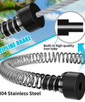 Close-up of Backyard Zip Line Kit For Kids And Adults Up To 450 Lbs 150 Ft Outdoor Zipline with rustproof spring brake.