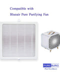Replacement Filter Set for Blueair Pure Fan Auto and Blue Pure Purifying Fan H13 True HEPA Pack of 2 with purifying fan