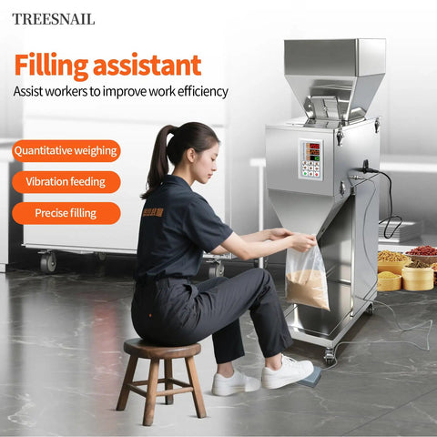 Auto Powder Filling Machine With Smart Scale Dispenser For Coffee Tea Flour Spices And Granules Delivers Rock Solid Accuracy and Dead Easy Setup in use
