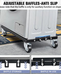 Beast Of A Heavy Duty Furniture Dolly With Reinforced Steel Frame 2200 Lbs Capacity Four Wheel Cart With Brakes All Terrain