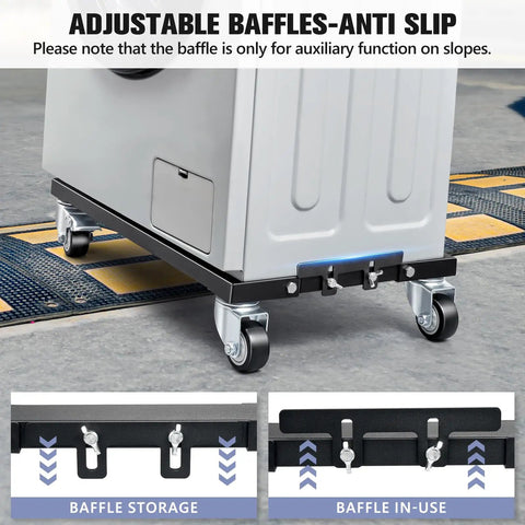 Beast Of A Heavy Duty Furniture Dolly With Reinforced Steel Frame 2200 Lbs Capacity Four Wheel Cart With Brakes All Terrain