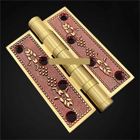 Heavy Duty Solid Brass Door Hinges 4 Inch Or 5 Inch Thick 4mm Wood Gate Bearing Silent With Screws Black Bronze Finish