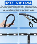 Ultimate 84 Pc Vacuum Lines Kit Includes Four 12Ft Silicone Hoses In 1/8 5/32 3/16 And 1/4 Inch Plus 80 Connectors, hose install steps