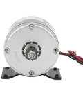 Front view of Beefed Up 12V Brushed DC Motor 2750RPM High Speed With Permanent Magnet Generator Aluminum Body on mount