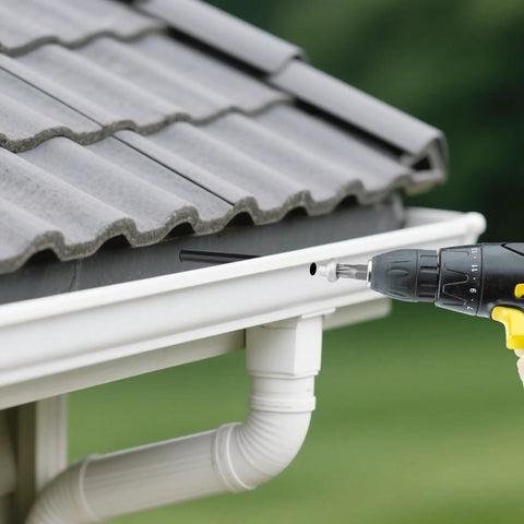 Heavy Duty 7 Inch Gutter Screws 10 Pack With Black Ferrule Rust Resistant Coating Rock Solid Roofing Fasteners For Sagging Gutter Easy Install Hangs Tough Through Harsh Seasons