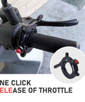 Hustle Free Motorcycle Throttle Catch And Smooth Cruise Control Assist With Boss Gripping Handlebar Clip for easy throttle release.