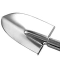 Close-up of Long Handle Garden Shovel with Heavy Duty Japanese Steel Blade For Digging And Transplanting Made In Japan
