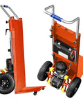 Heavy Duty Electric Stair Climbing Dolly Moves Loads With Ease Effortless Up Down Stairs Motorized Hand Truck Cart 880 lbs Capacity with 1200W motor and large tires.