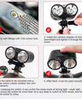 Universal 4 Mode Drone Owl Searchlight installation guide showing dual bright beams and screw mount on durable build.