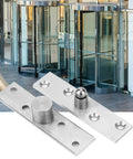360 Degree Concealed Pivot Hinges Set Stainless Steel 3.9 Inch Center Shaft 2 Pack near glass doors
