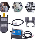 25W 60K Gear Motor 90RPM Adjustable Variable Gear Reducer Motor With Stand Electric Single Phase Reduction Gearbox