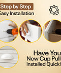 Step-by-step installation guide for White Cup Drawer Pulls 3 Inch, 10 Pack Cabinet Handles for cabinets and drawers; easy DIY.