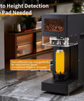 Pro Grade Automatic Soda Can Sealer For Aluminum And Plastic Cans With Touch Screen Operation, Auto Height Detection, Cup Mat Not Required, Heavy Duty Commercial Sealer In Black Finish on kitchen counter