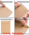 Instructions for using 500 Pack Self Adhesive Kraft Paper Small Coin Envelopes For Stamps Seeds And Small Parts Storage Mini Envelopes