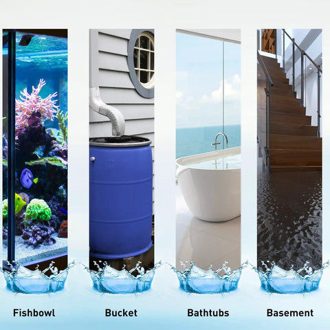 Zero Drama Cordless Submersible Water Pump Heavy Duty Silent Operation Swift Flow Draining Compatible With Milwaukee 18V Battery for clearing fishbowl, bucket, bathtub, basement.