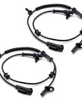 Rock Solid Front Left And Right Abs Wheel Speed Sensors Built Rugged For Jeep Grand Cherokee And Dodge Durango, durable black wiring harness.