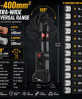Massive 120K New Electric Hydraulic Cable Crimping Tool With Dual Batteries showcasing 180° swivel jaws and precision dies.