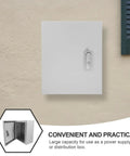 Power Distribution Box Electrical Enclosure With Safety Lock, Plastic Vertical Control Cabinet, 25 By 30 By 14 Cm, indoor wall mounted view