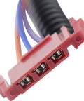 Transmission Internal Wiring Harness For 4L80E 4L85E Replacement Cable Assembly MT1 2004 Up GM Cars Chevy GMC Hummer, Easy Install, Durable GM Compatible To Restore Smooth Shifts And Prevent Transmission Issues close-up of red connector