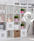 Heavy Duty L Bracket Corner Braces 20 Pack 1.5 Inch Right Angle Mounts For Wood Shelves Cabinets And DIY With Zinc Plated Screws