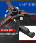 Harmonic Balancer Puller Kit With Adjustable 3 Jaw Pulley showing secure grip design for quick no fuss damper removal
