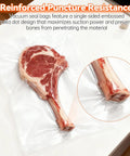 Grab And Go Vacuum Sealer Bags 60 Pack Set For InstaSeal Pre Cut Two Size 9.8 By 11.8 Inch And 7.8 By 9.8 Inch Keeps Food Fresh Easy