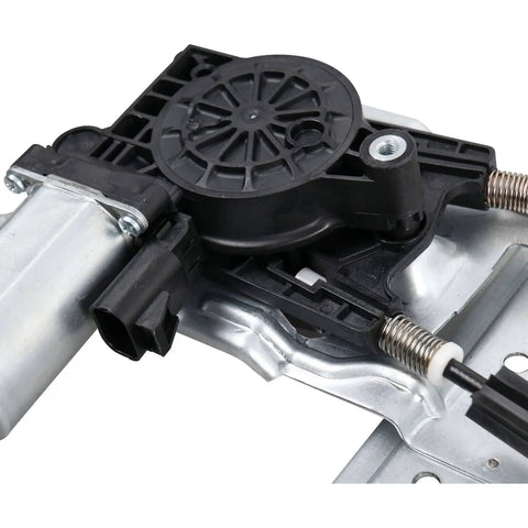 Close-up of Rear Right Passenger Side Power Window Regulator With Motor Fits 2001 2007 Chevy Silverado Avalanche Suburban GMC