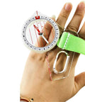 Must Have Outdoor Map Reading And Orienteering Thumb Compass With Integrated Navigation Map Ruler on hand for Hiking Camping Emergency use