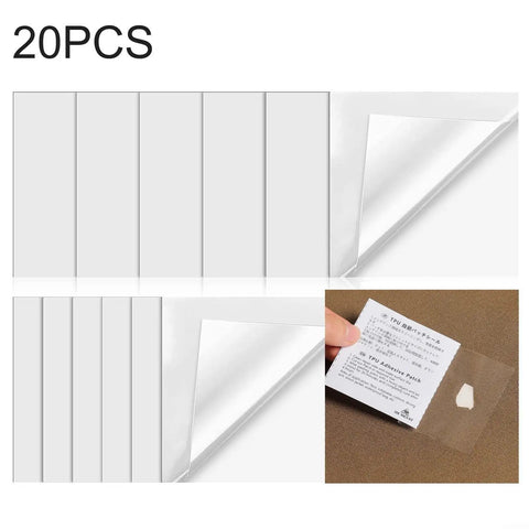High-Strength Clear Inflatable Patch Kit Quick Fix for Pools, Air Mattresses, Tents, Canopies, Floats, 10-Piece Repair Set shown.