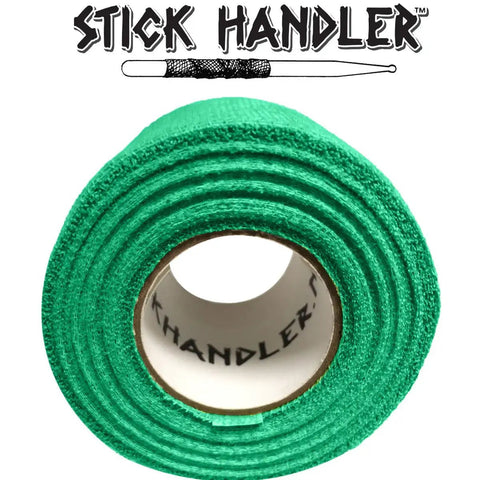 Pro Grade Drumstick Grip Tape Six Pack Dark Green Cotton Gauze Anti Slip Adhesive for Tight Stick Control Temp Release.