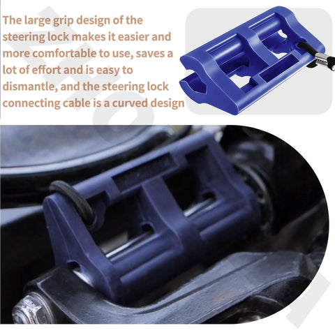 4 Inch Outboard Steering Stop Lock Pair For Hydraulic Steering Keeps Your Outboard From Wobbling Or Swinging Side To Side, Stabilizes Movement, And Protects During Transport And Towing Navy Blue