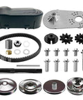 30 Series Torque Converter Kit For 212cc Go Karts And Mini Bikes With Three Quarter Bore, Includes 10T 40/41/420 And 12T 35 Pulleys, Belt Drive Clutch Replacement For Manco TAV2 219552A 218353A components displayed.
