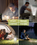 Emergency Spotlight Flashlight And Rechargeable Camping Lantern with High Lumen LED used for study, repair, camping, fishing