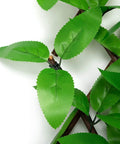 Expandable Faux Ivy Fence Screen for Balcony and Patio 16x45 Inch Closed Expands to 92 Inch Wide Willow Frame with Realistic Ivy and Flowers