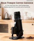 Killer Single Dose Espresso Grinder With 48mm Conical Burrs And Sixty Sharp Adjustment Levels Cast From Heavy Duty Aluminum To Nail Down Clean Zero Retention Shots Flat Out Without Any Fuss on kitchen countertop.