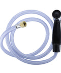 Built Tough Replacement Kitchen Faucet Spray Hose Coupled With 48 Inch Heavy Vinyl Line And Smooth Swivel Joint Black Handheld Sprayer