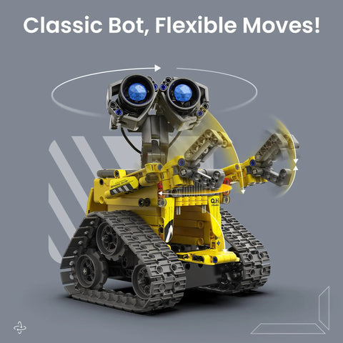 STEM Robot Building Kit For Kids Aged 8 to 12 With Remote Control Cool Hands On Robotics Toy For Boys And Teens Learn Coding Engineering And Problem Solving The Ultimate Gift For Birthday Or Holidays, yellow tracked robot