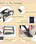 Dope Compact Linocut Press For Printmaking With Hand Lever Operation, accessories included in package, ideal for A5 projects