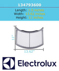 Dryer Filter 134793600 Replacement For Various Models Easy Install No Fuss Lint Trap Screen, dimensions shown, Electrolux brand