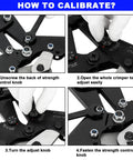 Wire Rope Crimping Tool Kit For Fishing And Rigging, Pro Grade Heavy Duty Crimper And Cutter, calibration instructions.