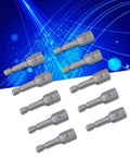 Huge 10pc Magnetic Socket Nut Driver Drill Adapter Set with Powerful Magnets and Alloy Hex Shank For All Your Heavy Duty Screwdriver Bit Kit Needs and Tough Electric Projects Today, 8mm