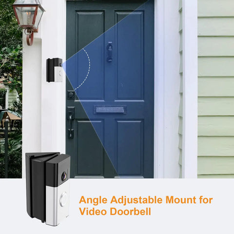 Adjustable 30 To 55 Degree Doorbell Mount For Ring And Blink Video Doorbells Replacement Bracket on front door