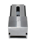 Front view of Screwless Mini Insert Vise For Toolmakers, 3 Inch Steel With 0.0002 Inch Precision Ground Surfaces, Tough V Groove Design