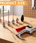 Four Sets Industrial Air Blow Gun Kits With Adjustable Nozzles And Steel Tips For Pneumatic Tools Built Tough To Kick Dirt And Debris Out Fast, showing tools' size and design.