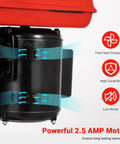 Close-up of 8 Inch Benchtop Drill Press motor, highlighting 2.5 AMP power, durable design, and efficient heat dissipation.