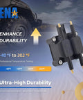 Ignition Coil Pack For Dodge Ram And Viper 8.0L/8.3L V10, shown with durability features and temperature rating -40°F to 302°F