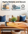 Compact Indoor Space Heater With Remote Thermostat And 12 Hour Timer 1500W PTC Ceramic Heater for living room decor
