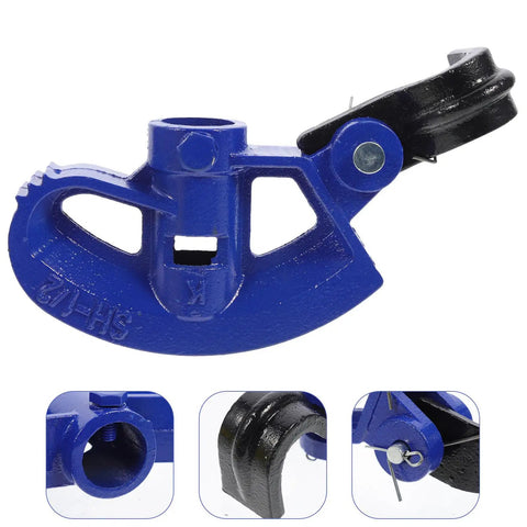 Pro Manual Tube Bender for Aluminum Alloy and Thin Iron Tubing, blue, spring hook design for 1/2 inch pipe bending.
