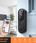Smart Video Doorbell Camera With Battery Power, AI Human Detection And Instant Alerts, Night Vision, Two Way Audio, 2.4G WiFi