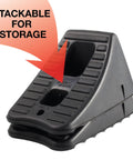 Heavy Duty Wheel Chocks Set Pack Of 2 For Safe Vehicle Stabilization During Repairs, Ramps And Lifts, Non Slip Rubber Construction